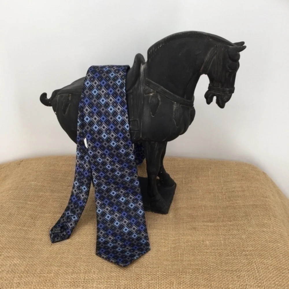 Pronto Uomo Men’s Geometric Patter Tie NWT